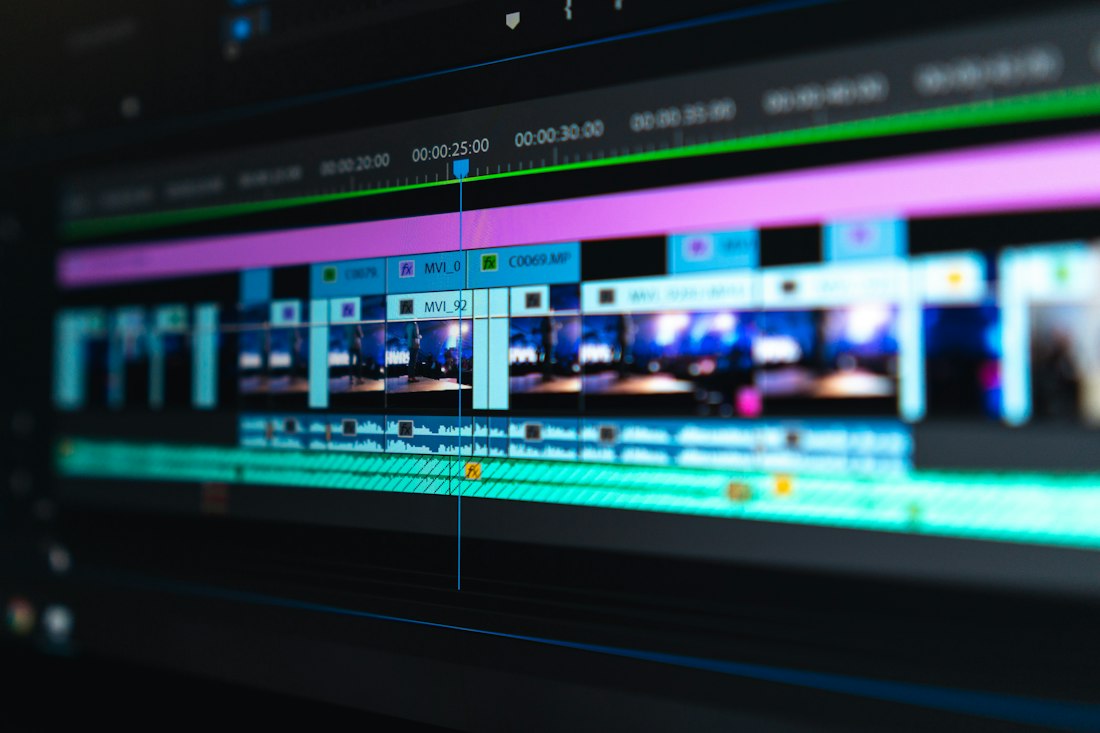 Video production equipment on a creative set